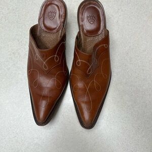 Ariat Brown Leather Mules